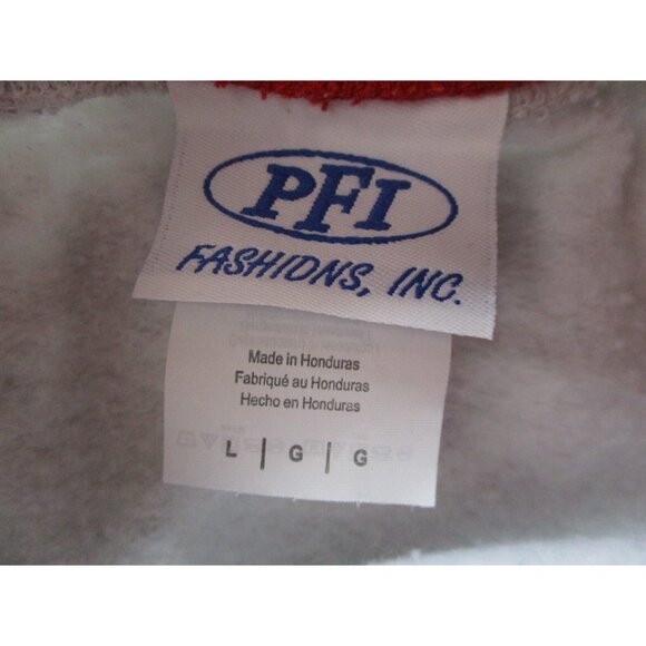 Christmas Sweatshirt Women's Large Cardinals Double Collar Granny Gray Red Birds - Picture 6 of 7